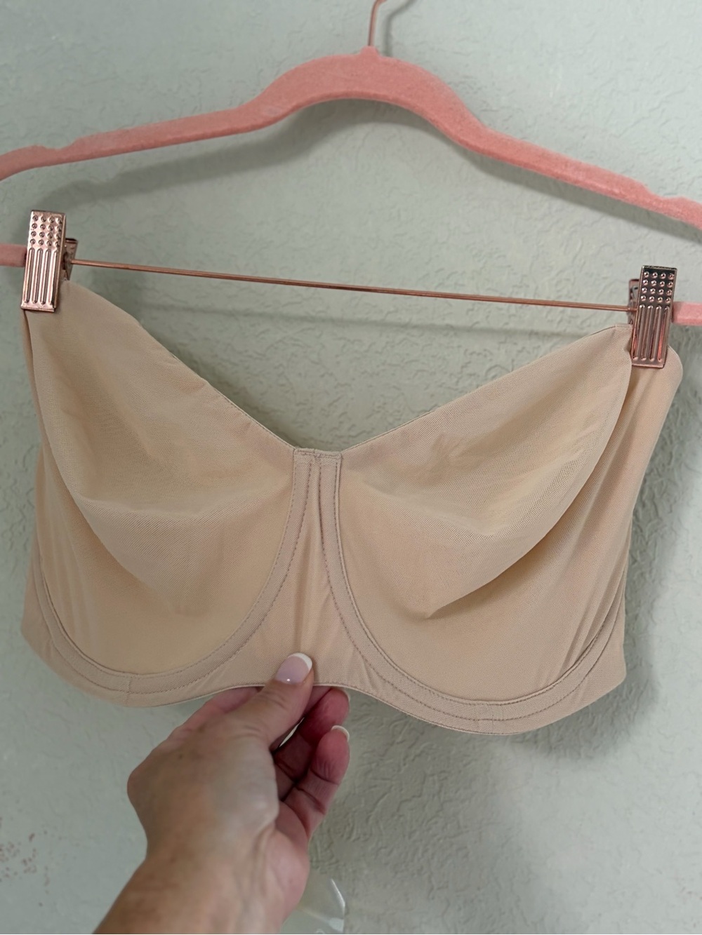 Seamless Nude Strapless Underwire Bra 38G